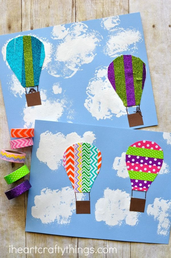 Preschool Summer Craft Ideas
 Washi Tape Hot Air Balloon Craft