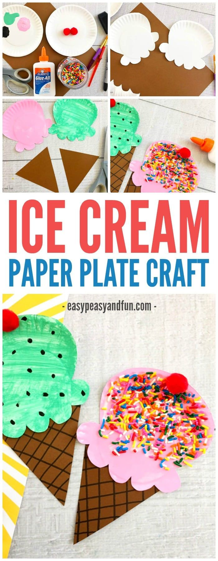 Preschool Summer Craft Ideas
 Paper Plate Ice Cream Craft Summer Craft Idea for Kids