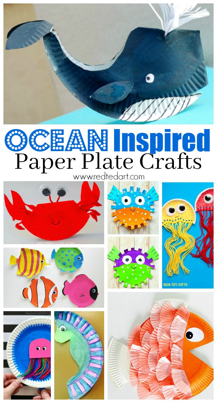 Preschool Summer Craft
 Under the Sea Paper Plate Crafts for Kids Red Ted Art