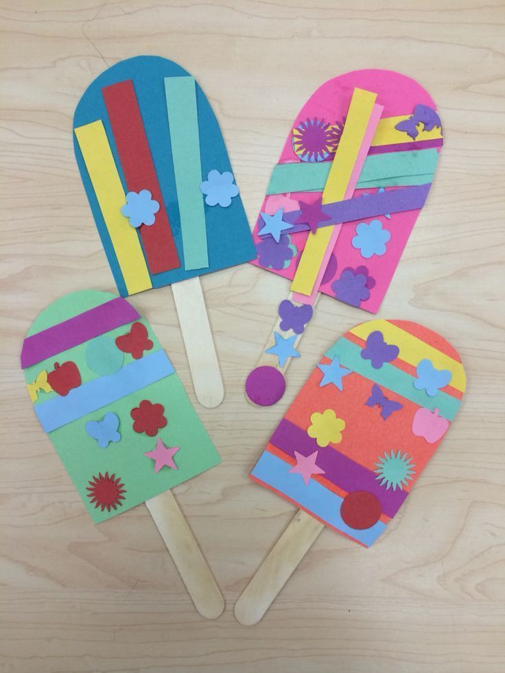 Preschool Summer Craft
 Popsicle Summer Art Craft for Preschoolers Kindergarten