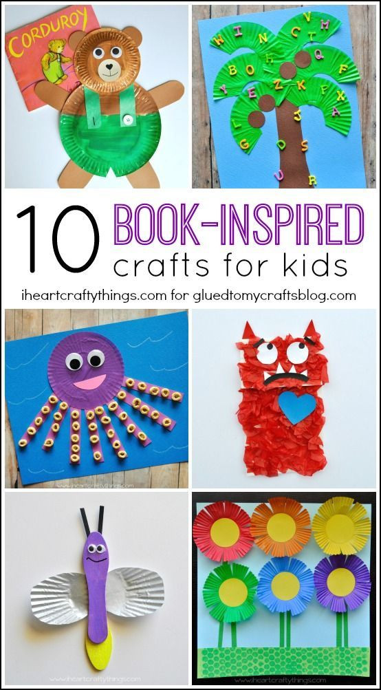 Preschoolers Arts And Crafts Ideas
 Book Inspired Kid Crafts Roundup I Heart Crafty Things