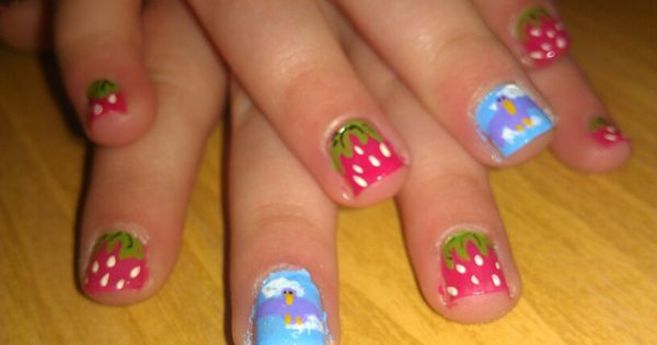Pretty Girl Nails
 Little girls nails Nail Art By Angie Pinterest