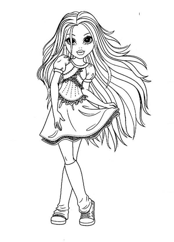 Pretty Girls Coloring Pages
 Beautiful Girl Avery From Moxie Girlz Coloring Pages