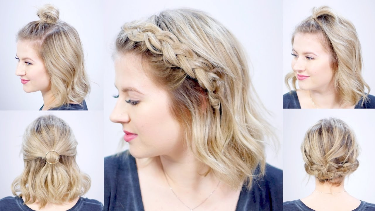 Pretty Hairstyles For Medium Hair
 FIVE 1 MINUTE SUPER EASY HAIRSTYLES