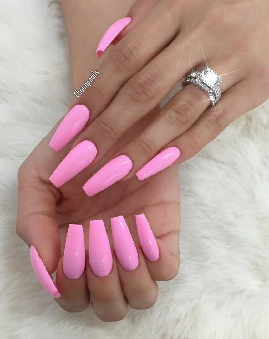 Pretty Long Acrylic Nails
 Love this color in 2019