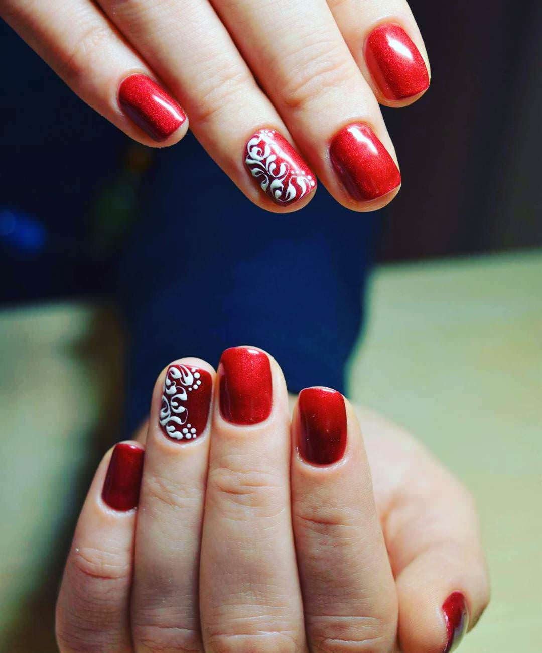 Pretty Red Nails
 29 Red Acrylic Nail Art Designs Ideas