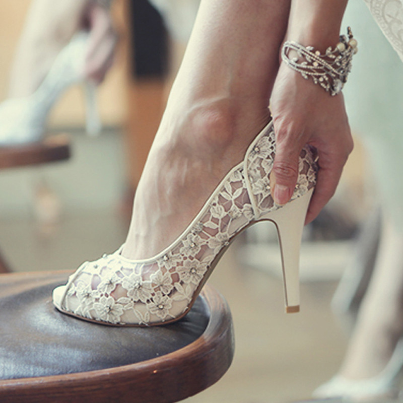 Pretty Wedding Shoes
 Bling Bling Flowers Wedding Shoes Pretty Stunning Heeled