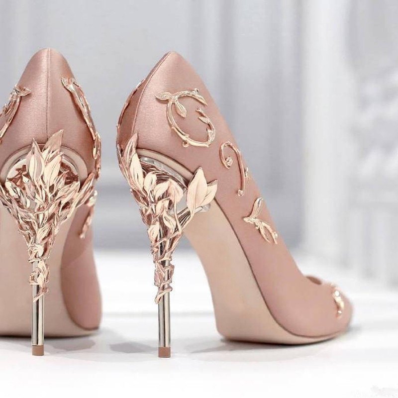 Pretty Wedding Shoes
 2017 New Arrival Silk Wedding Party Dress Shoes Women