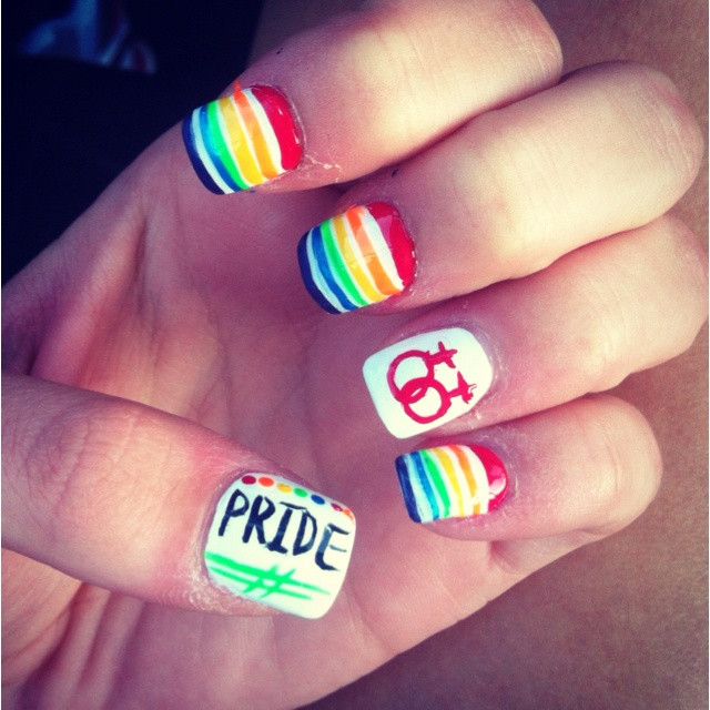 Pride Nail Designs
 42 best PRIDE manicures images on Pinterest