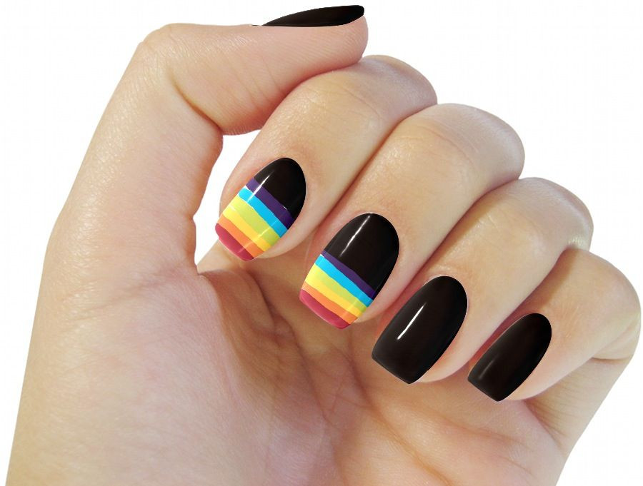 Pride Nail Designs
 Gay pride nails Nail art