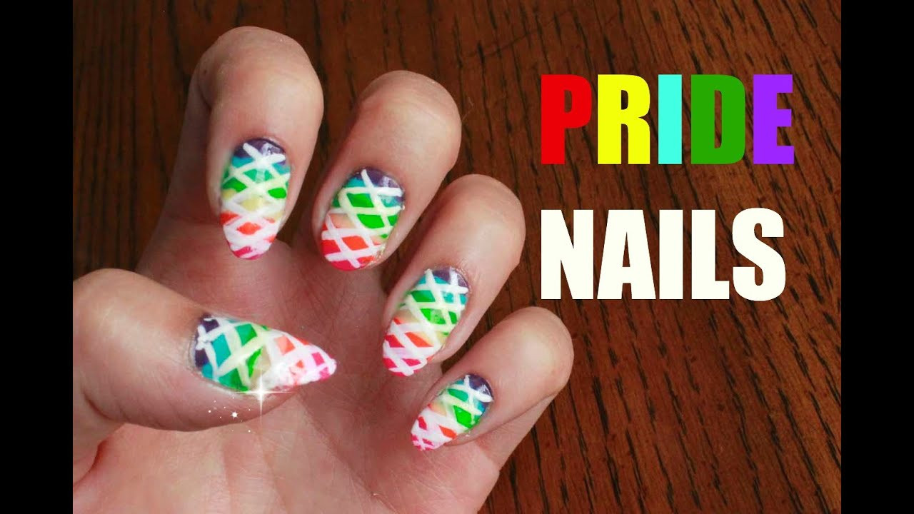 Pride Nail Designs
 Pride Nails Rainbow Nail Tutorial