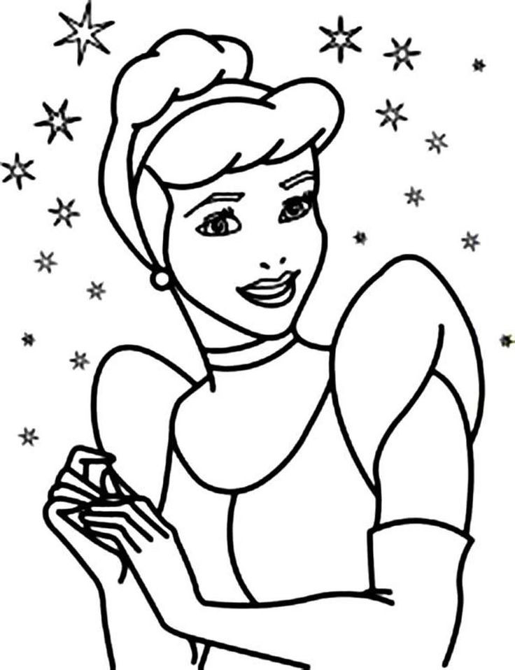 Princess Coloring Sheets For Girls
 Impressive Cinderella Coloring Pages for Little Girls