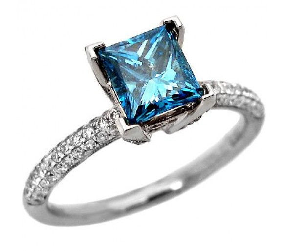Princess Cut Blue Diamond Engagement Rings
 1 67ct Princess Cut Blue Diamond Engagement Ring I said