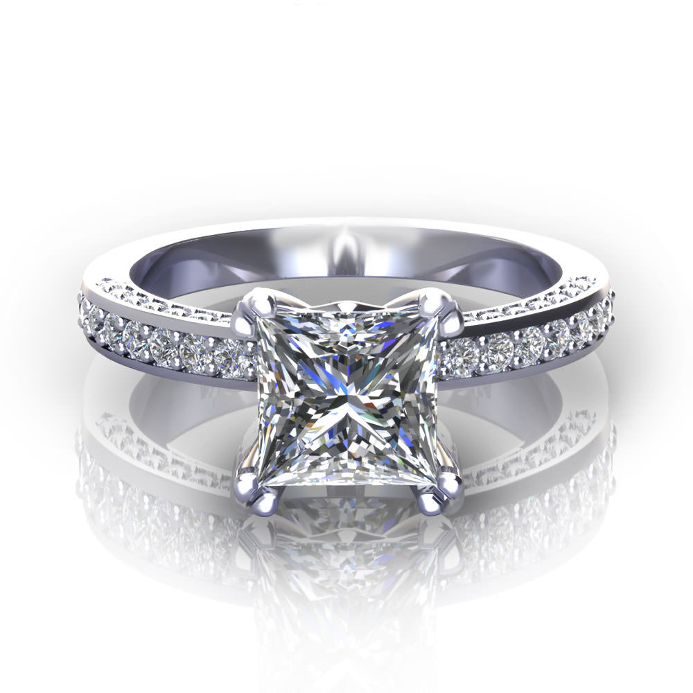 Princess Cut Engagement Rings
 Princess Cut Engagement Rings Jewelry Designs