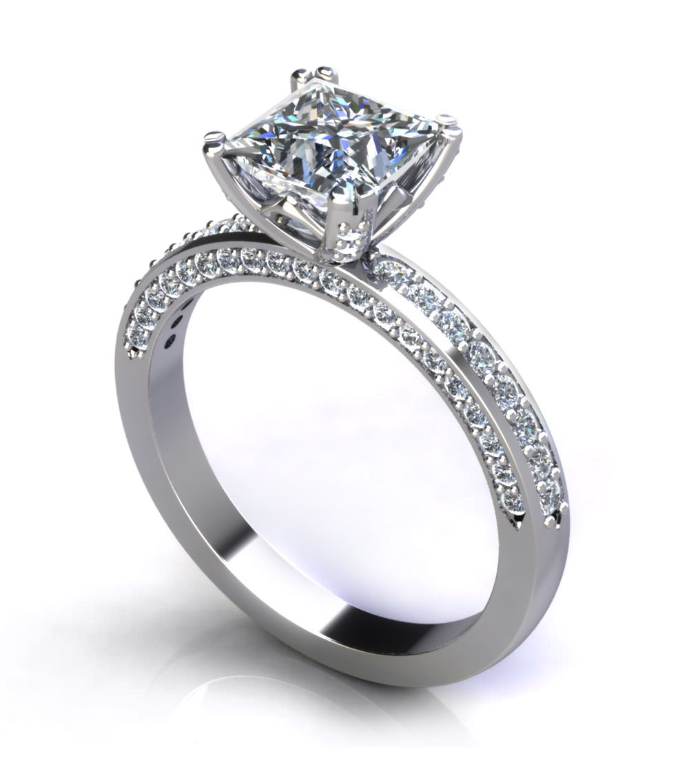 Princess Cut Rings Engagement
 Princess Cut Engagement Rings Jewelry Designs