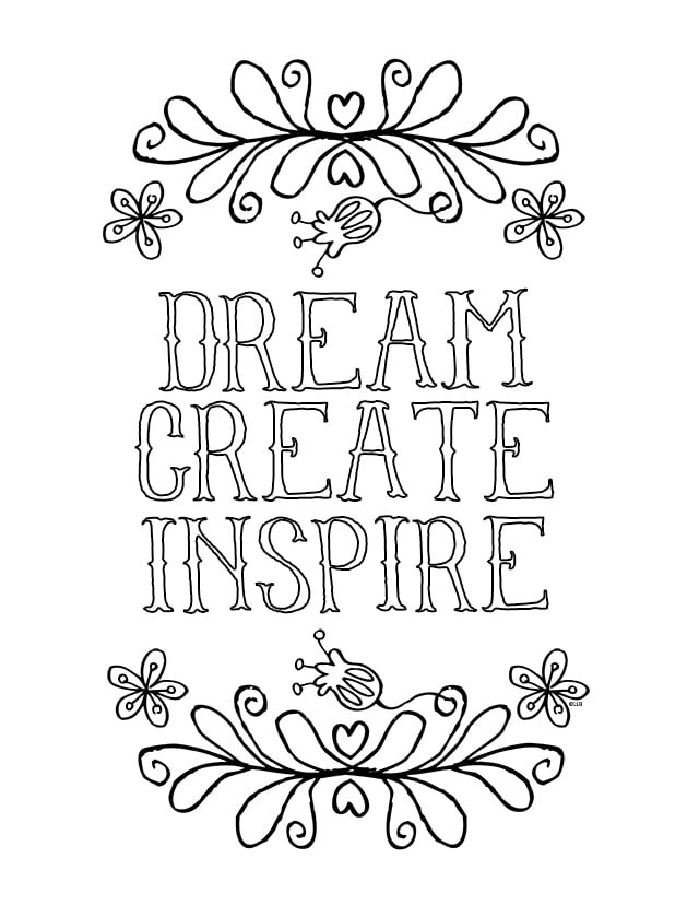 Printable Adult Coloring Pages Quotes
 Sayings and Quotes
