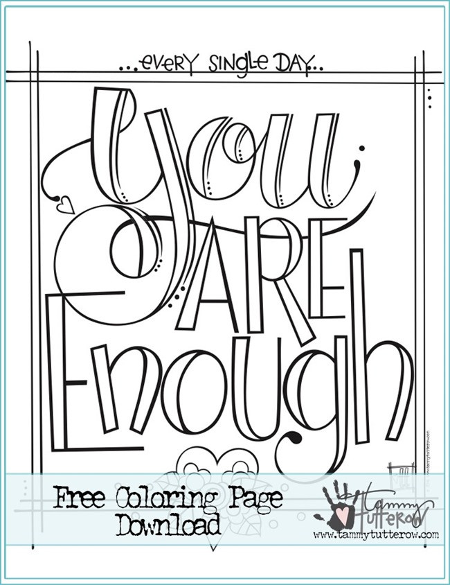 Printable Adult Coloring Pages Quotes
 12 Inspiring Quote Coloring Pages for Adults–Free Printables