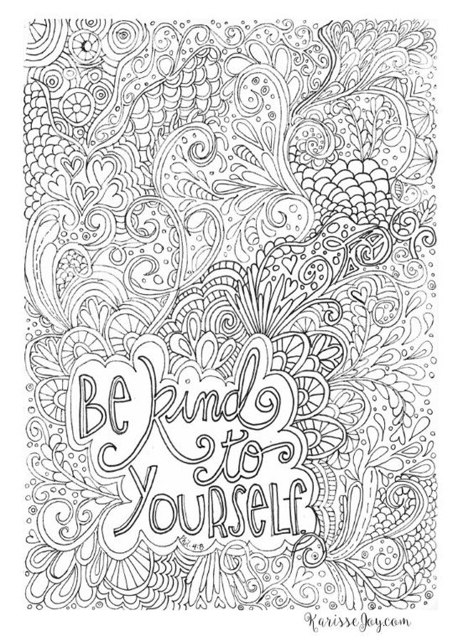 Printable Adult Coloring Pages Quotes
 12 Inspiring Quote Coloring Pages for Adults–Free Printables