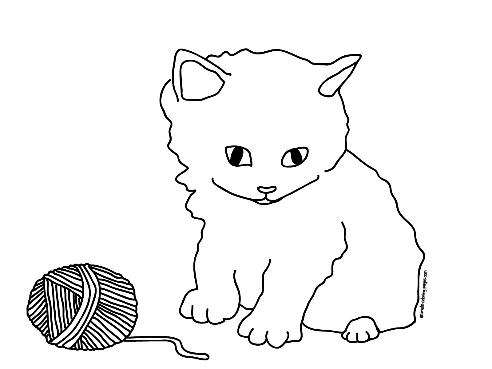 Printable Cat Coloring Pages
 Coloring Pages Cats and Kittens Coloring Pages Free and