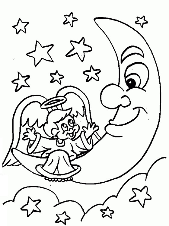 Printable Childrens Coloring Pages
 Kids Page Angel Coloring Pages