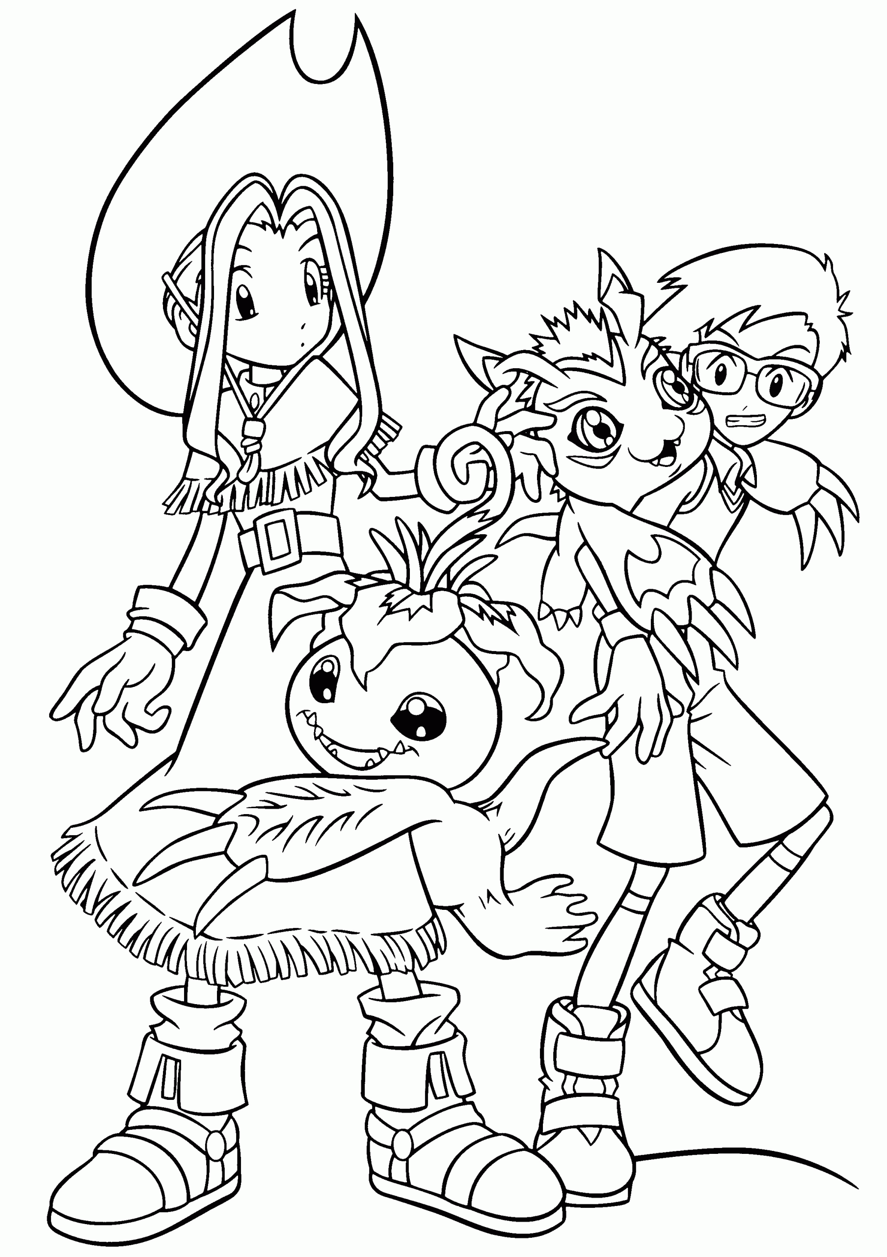 Printable Childrens Coloring Pages
 Free Printable Digimon Coloring Pages For Kids