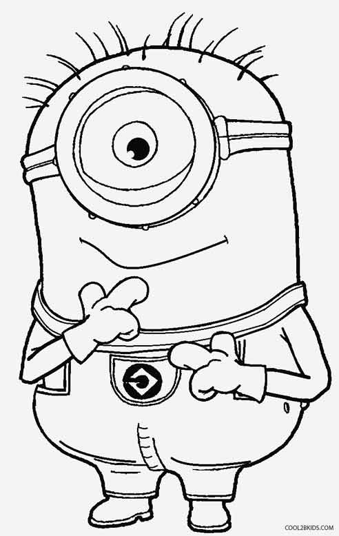 Printable Childrens Coloring Pages
 Printable Despicable Me Coloring Pages For Kids