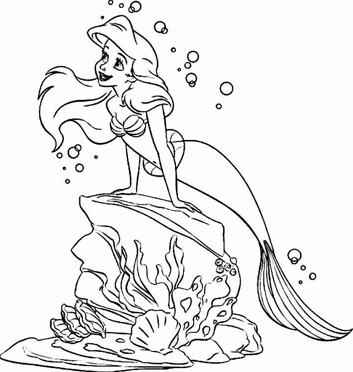 Printable Childrens Coloring Pages
 Ariel FREE Disney coloring pages Free Printable Coloring