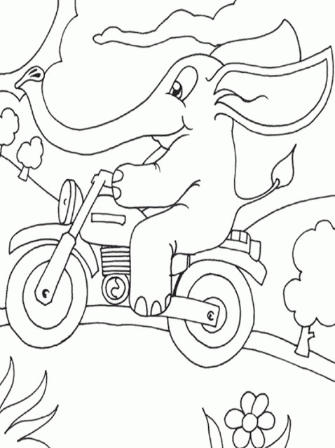 Printable Childrens Coloring Pages
 Kids Page Elephant Coloring Pages