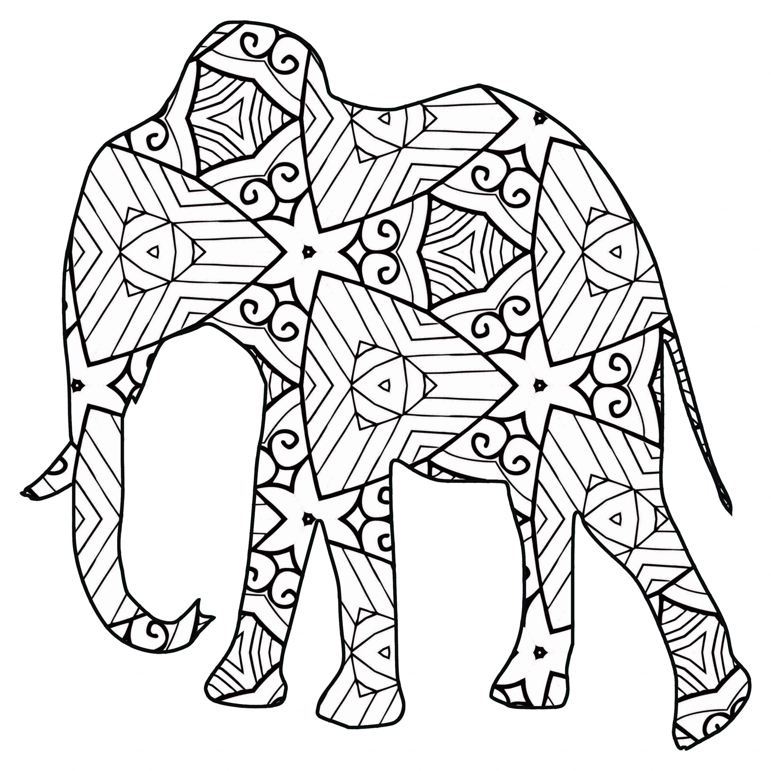Printable Coloring Pages Animals
 30 Free Printable Geometric Animal Coloring Pages