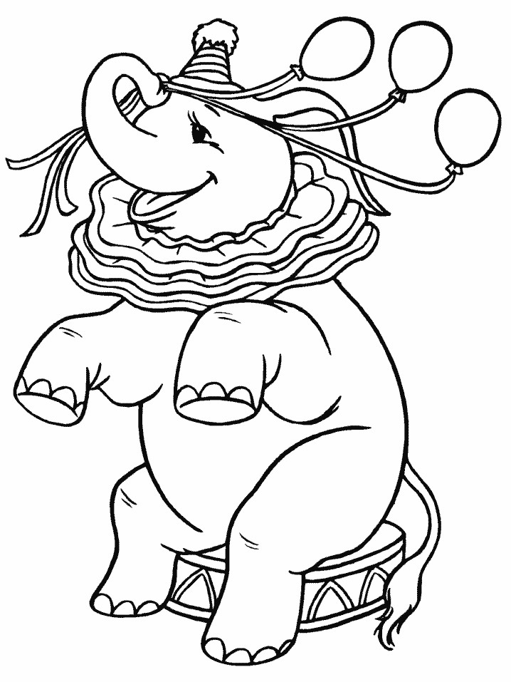Printable Coloring Pages Animals
 Circus Animals Coloring Pages