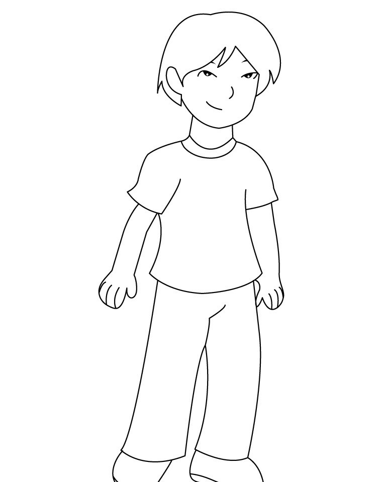 Printable Coloring Pages Boys
 Free Printable Boy Coloring Pages For Kids