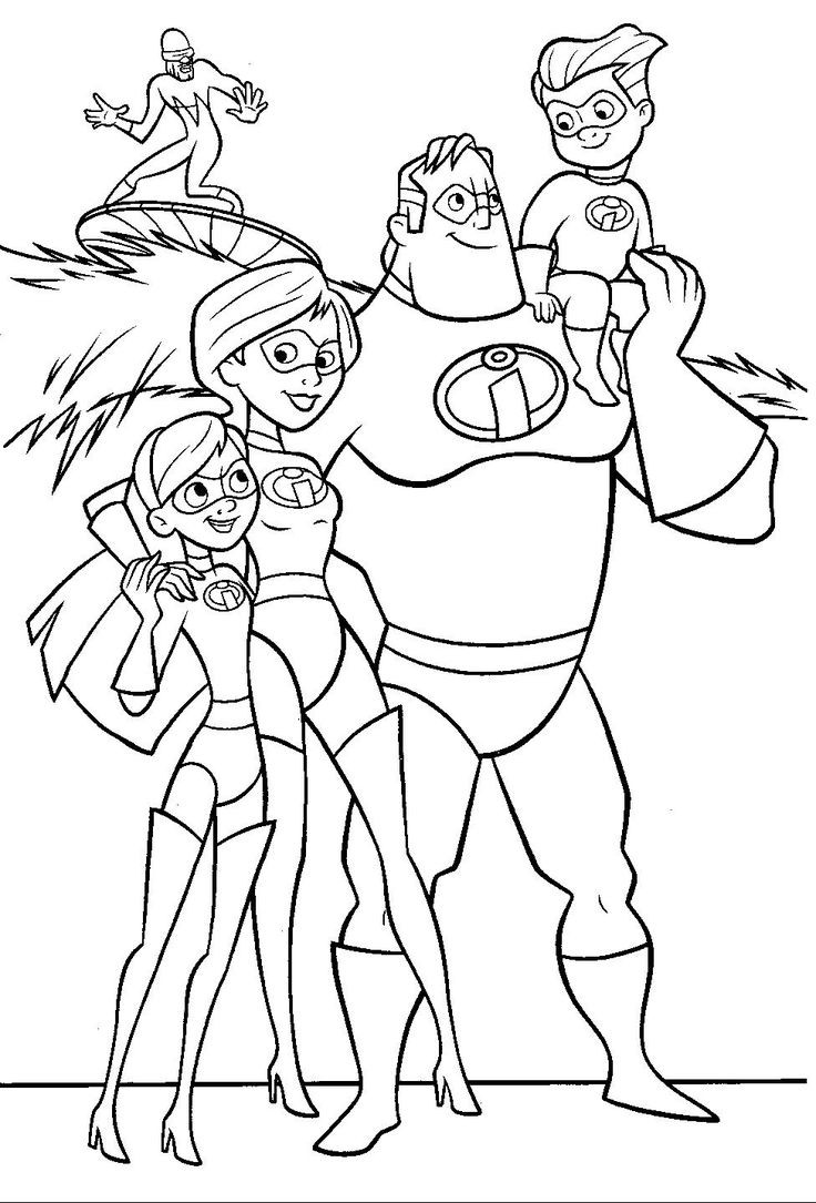 Printable Coloring Pages For Boys
 Incredibles free coloring pages for the boys