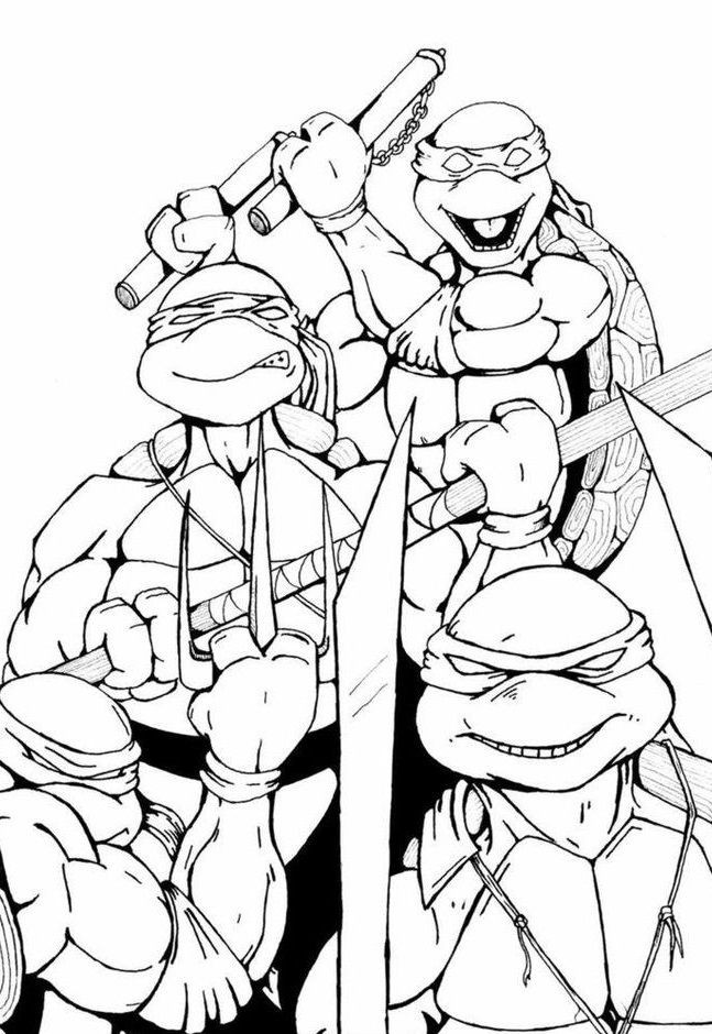 Printable Coloring Pages For Boys
 Top 25 Free Printable Ninja Turtles Coloring Pages line