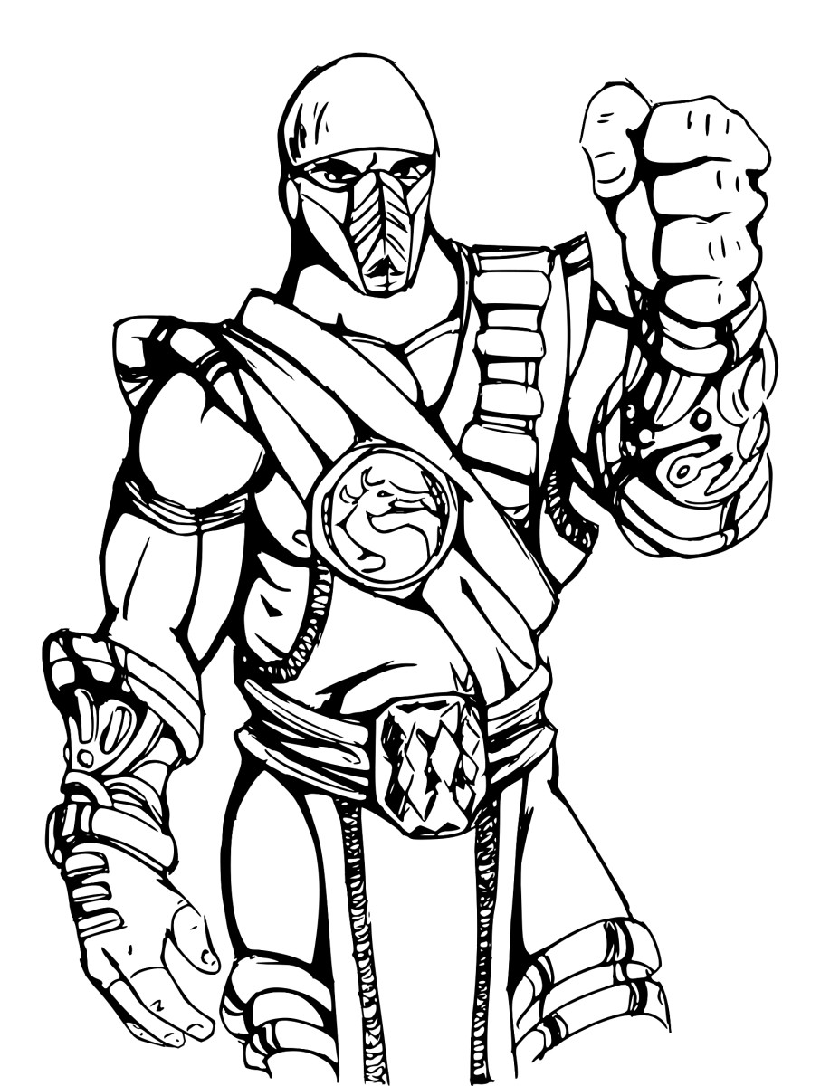 Printable Coloring Pages For Boys
 Mortal Kombat coloring pages to and print for free