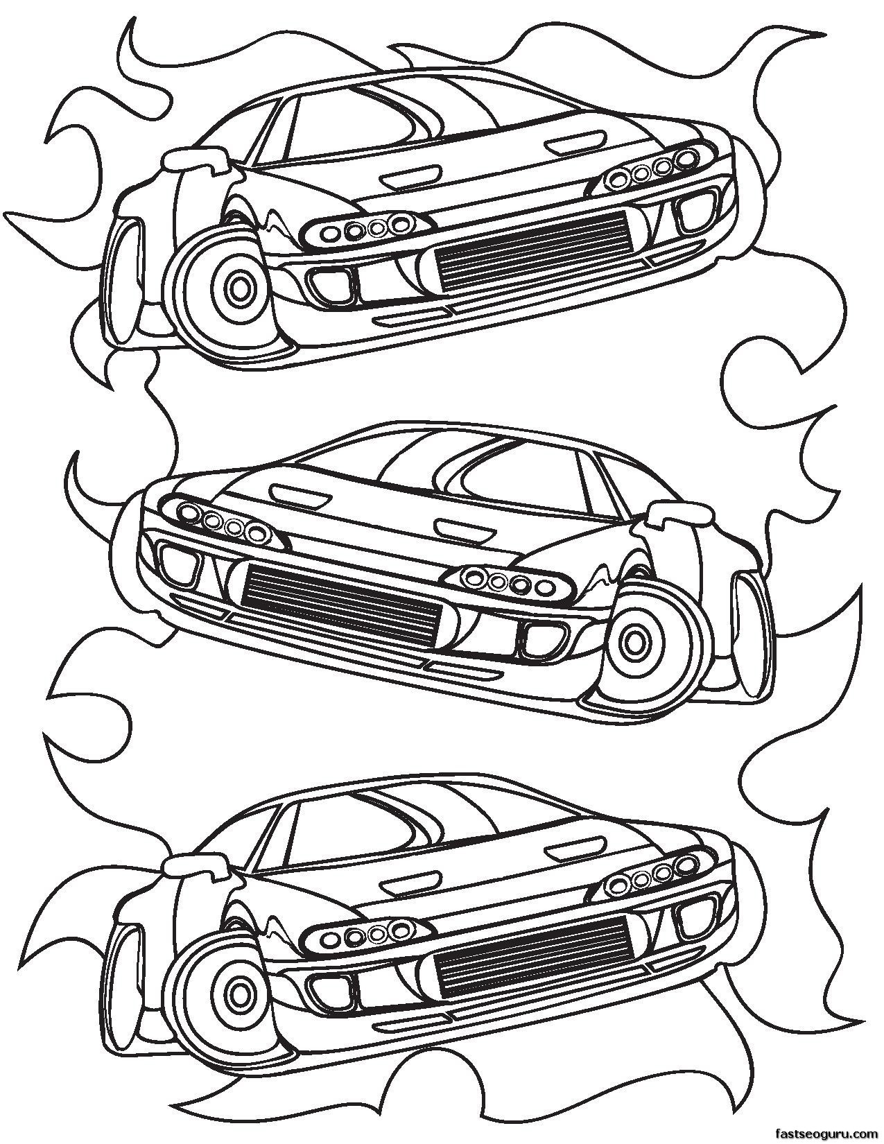 Printable Coloring Pages For Boys
 Printable for boy Race Car Coloring sheet Printable