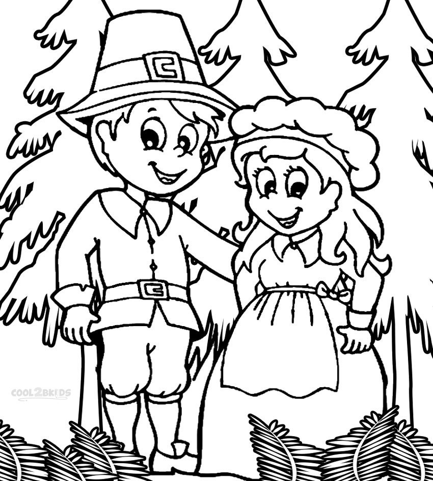 Printable Coloring Pages For Children
 Free Printable Pilgrim Coloring Pages for Kids Best