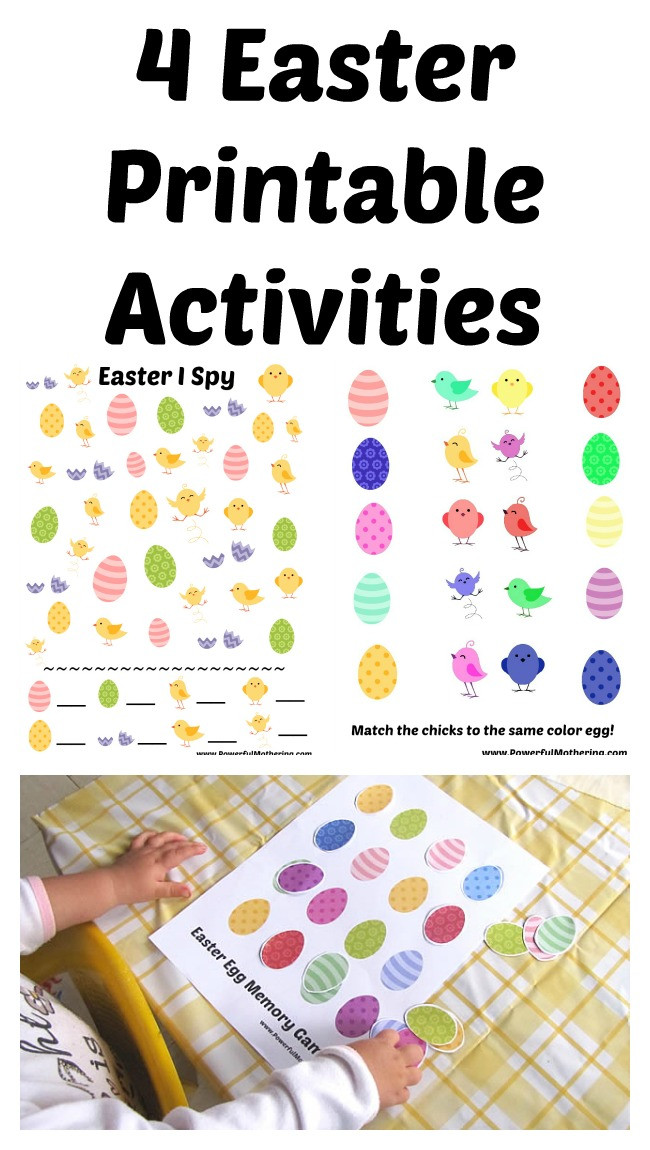Printable Crafts For Toddlers
 Easter Printable Activities for Kids