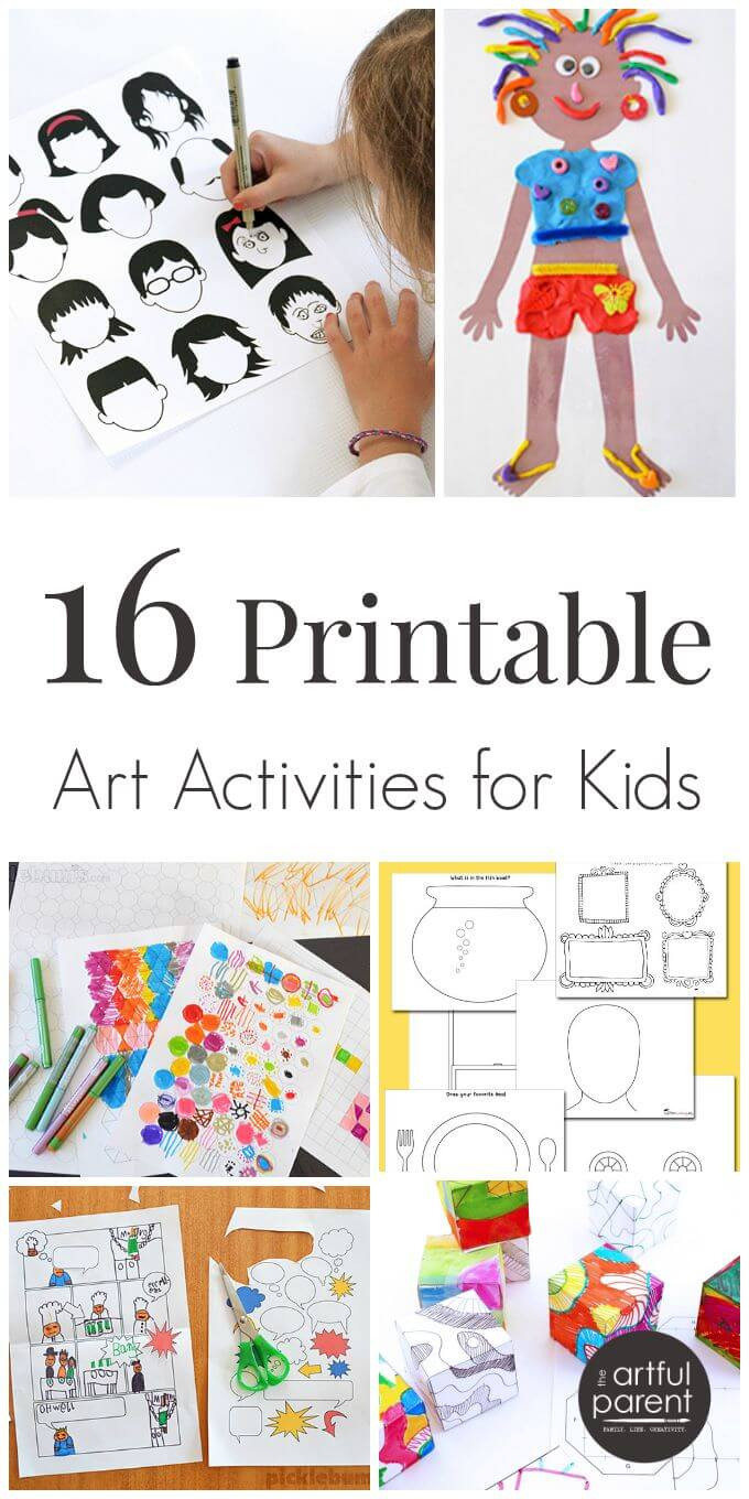 Printable Crafts For Toddlers
 16 Printable Art Activities for Kids
