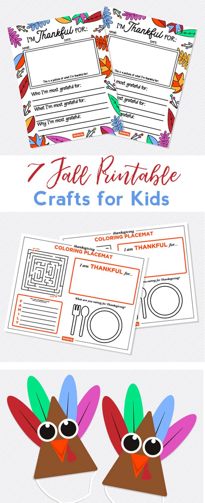 Printable Crafts For Toddlers
 Fall Crafts for Kids With Free Printables