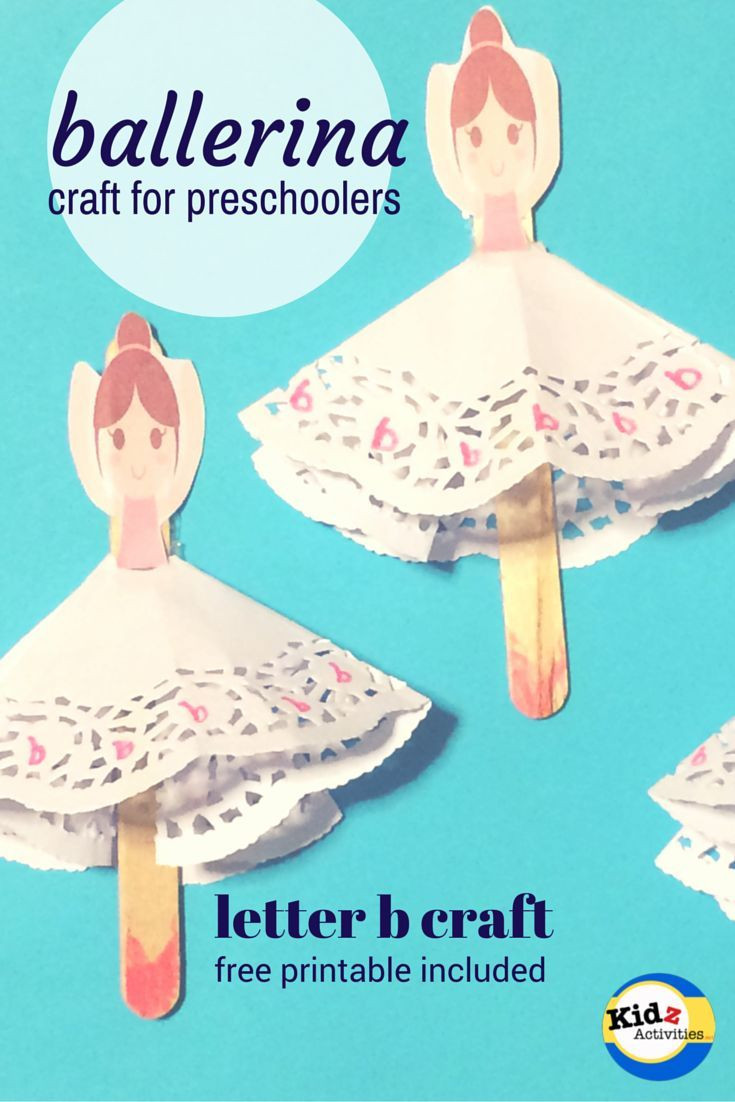 Printable Crafts For Toddlers
 ballerina craft for preschoolers letter b craft with