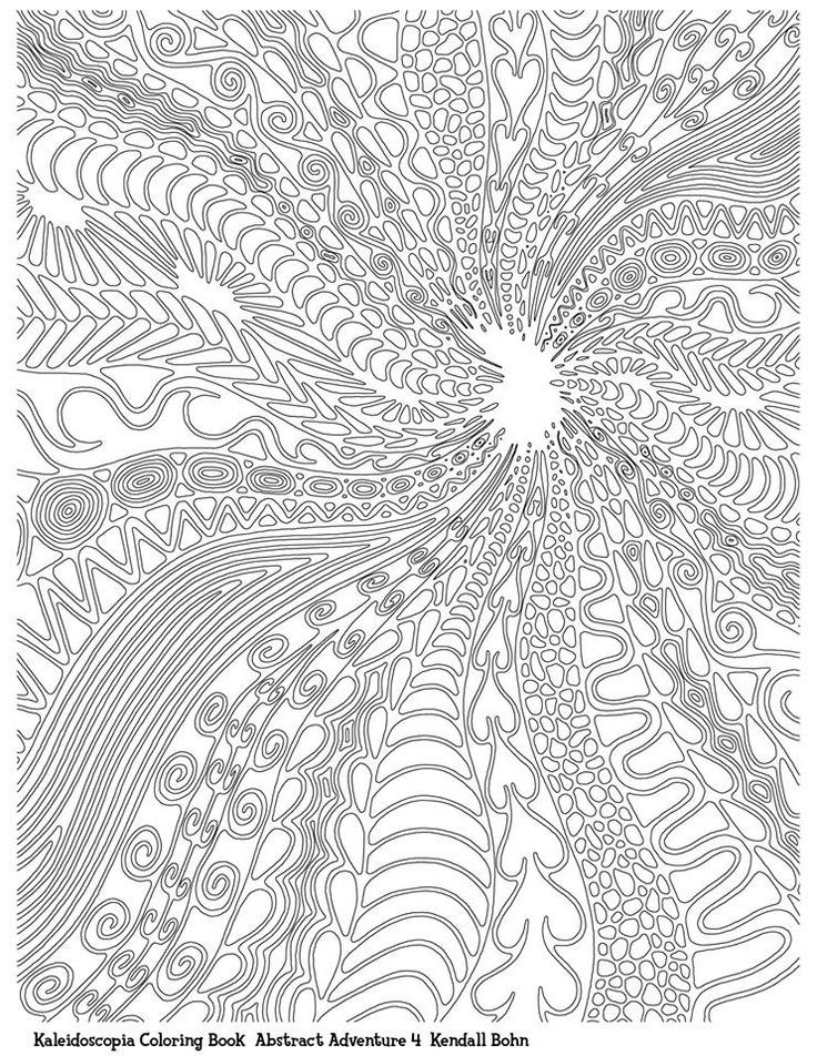 Printable Detailed Coloring Pages
 Abstract Doodle Zentangle Paisley Coloring pages colouring