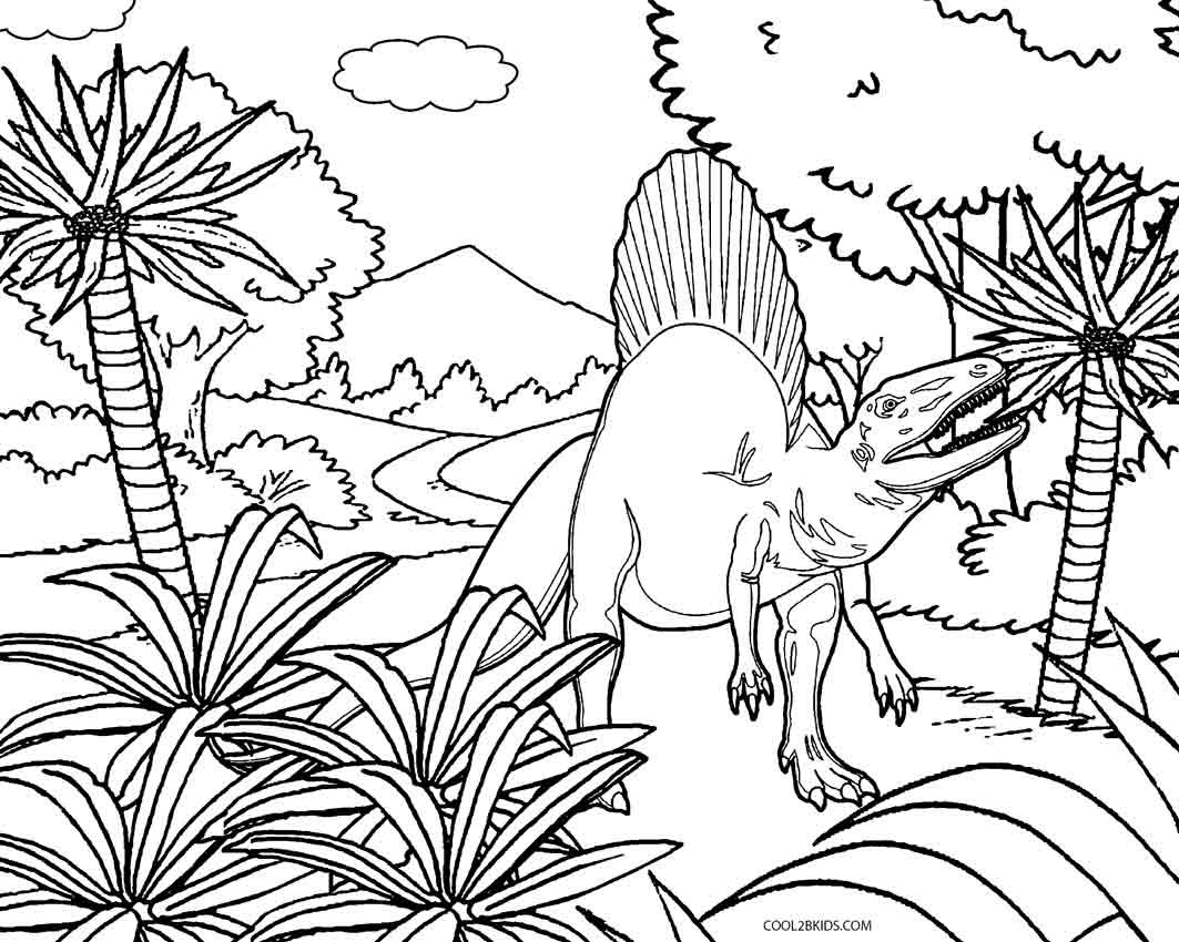 Printable Dinosaur Coloring Pages
 Printable Dinosaur Coloring Pages For Kids
