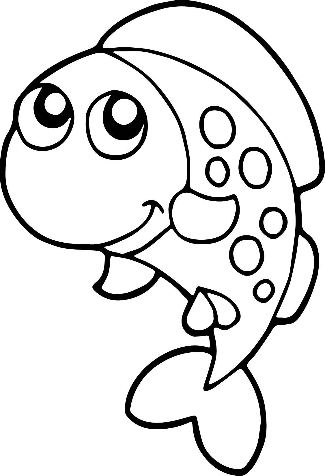 Printable Fish Coloring Pages
 Fish Coloring Pages For Kids Preschool and Kindergarten