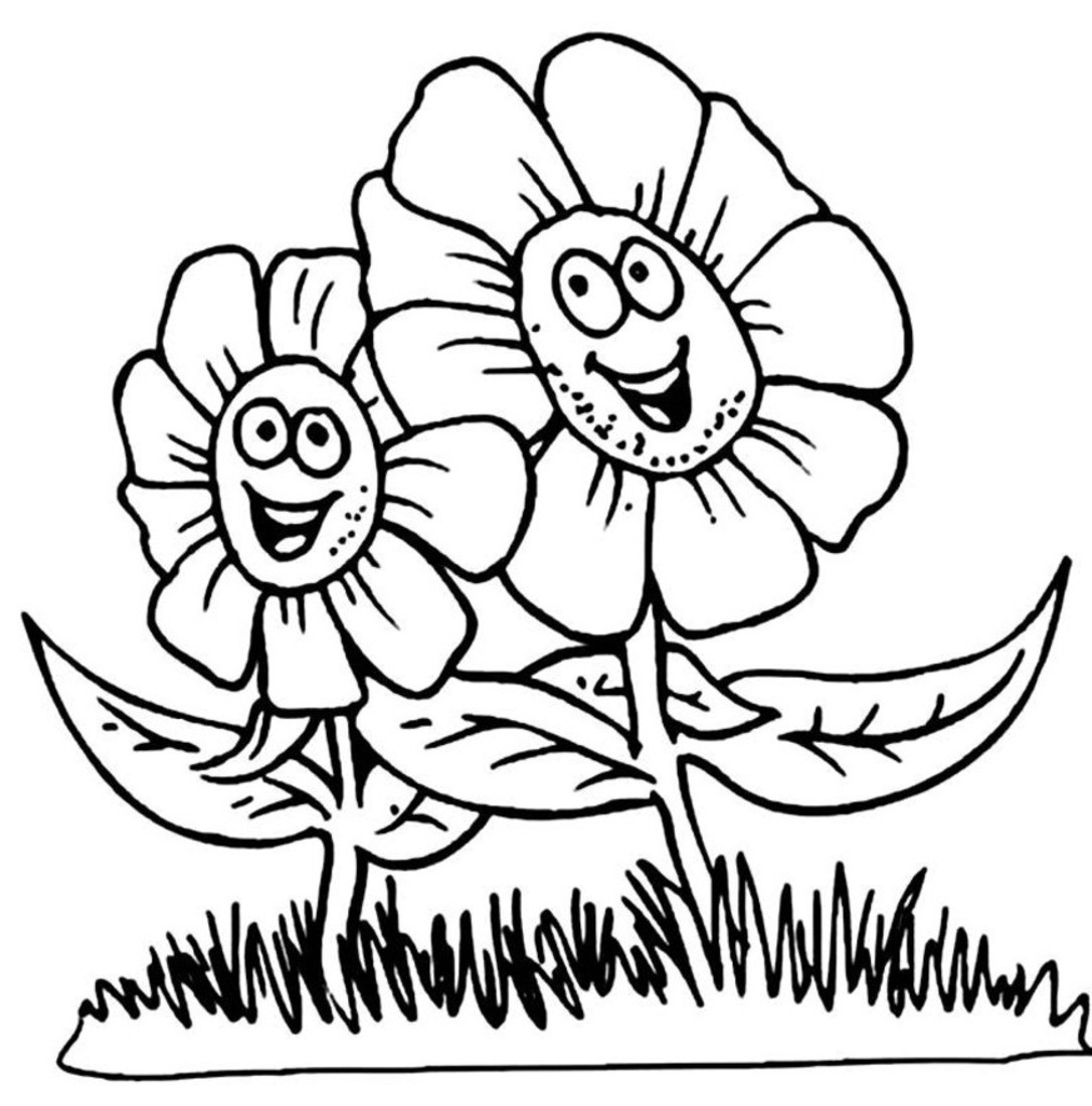 Printable Flower Coloring Pages For Kids
 Treasure Chest Outline Cliparts