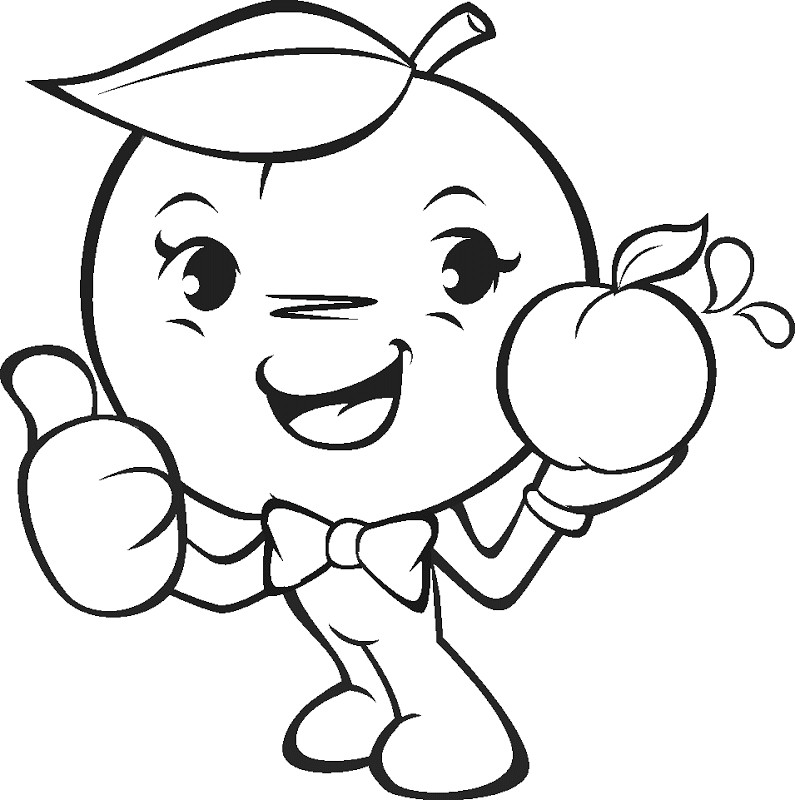 Top 21 Printable Fruits and Vegetables Coloring Pages - Home, Family ...
