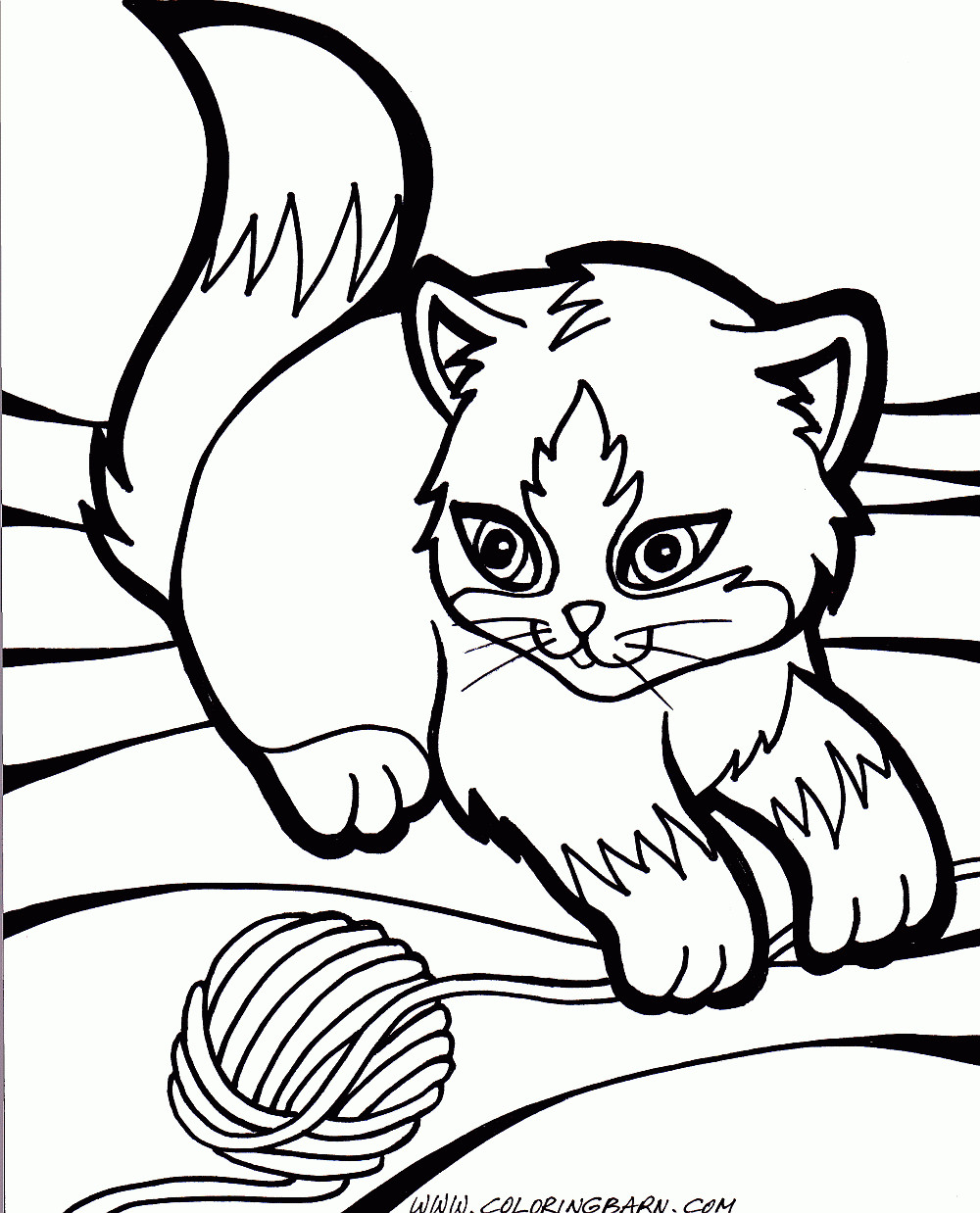 Printable Kitten Coloring Pages
 kitten coloring pages Free