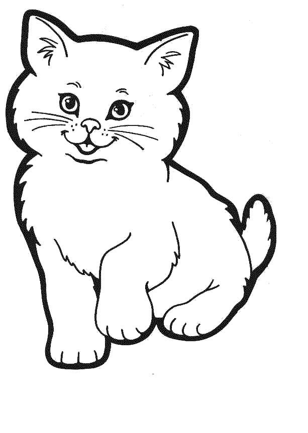 Printable Kitten Coloring Pages
 Free Printable Cat Coloring Pages For Kids