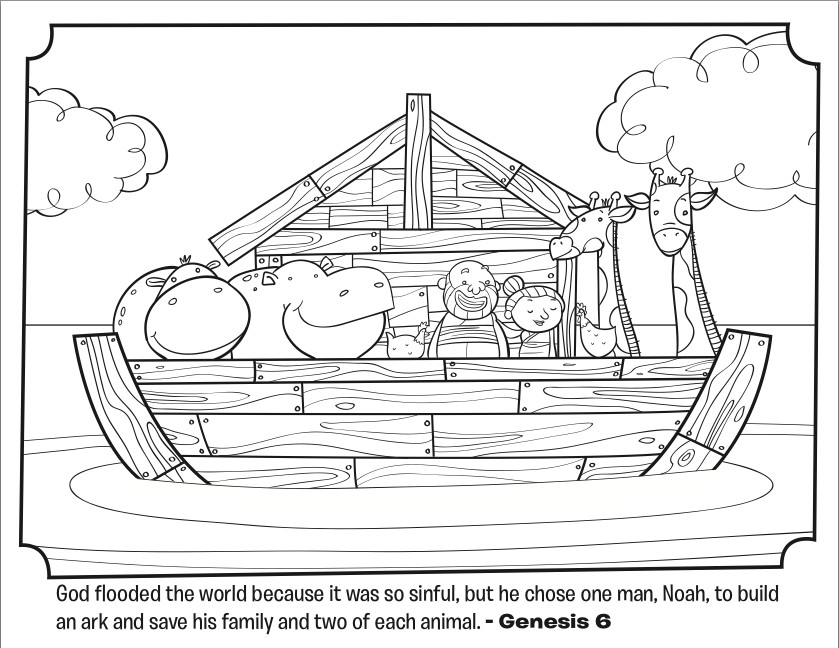 Printable Noah'S Ark Coloring Pages
 Noah s Ark Bible Coloring Pages