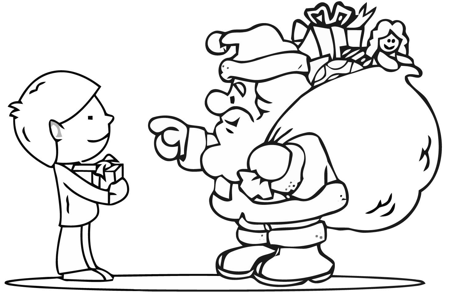 Printable Santa Coloring Pages
 Free Christmas Colouring Pages For Children