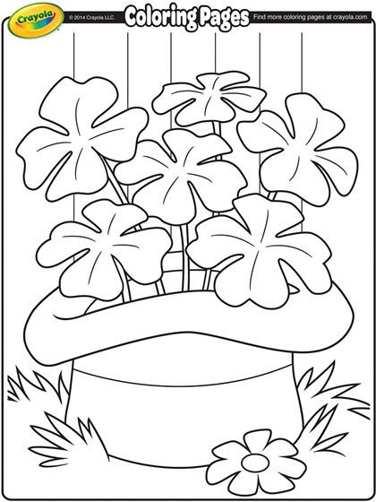 Printable St Patrick'S Day Coloring Pages
 Shamrocks Coloring Page